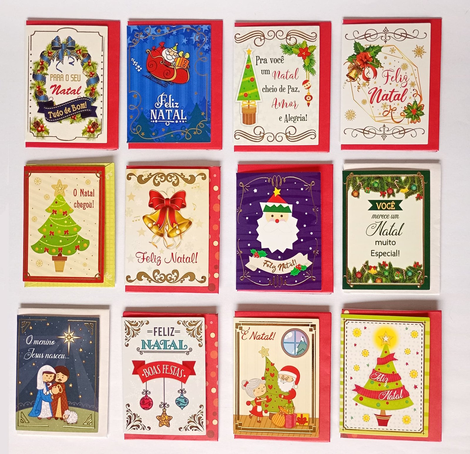 Cartões de Natal mini