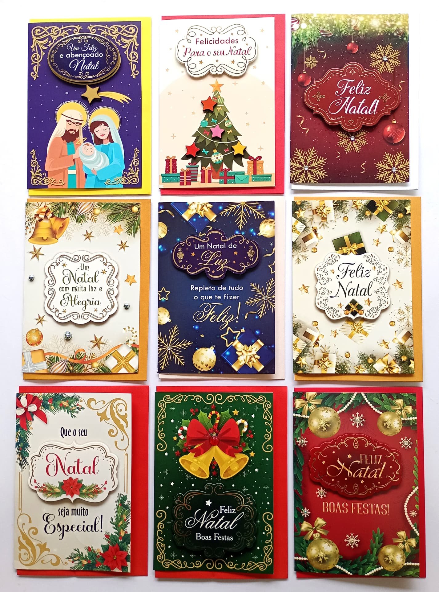 Cartões de Natal grandes