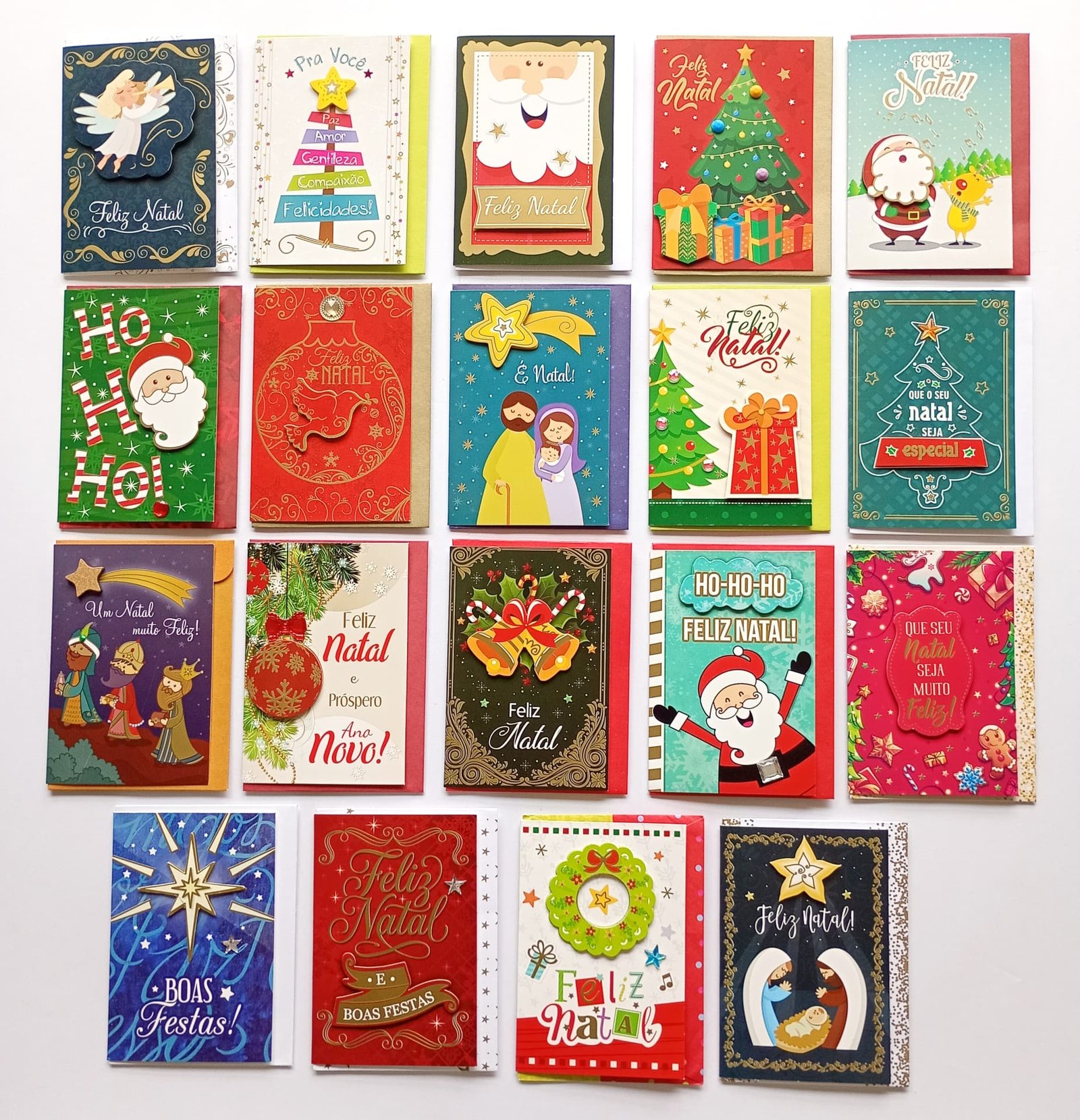 Cartões de Natal pequenos